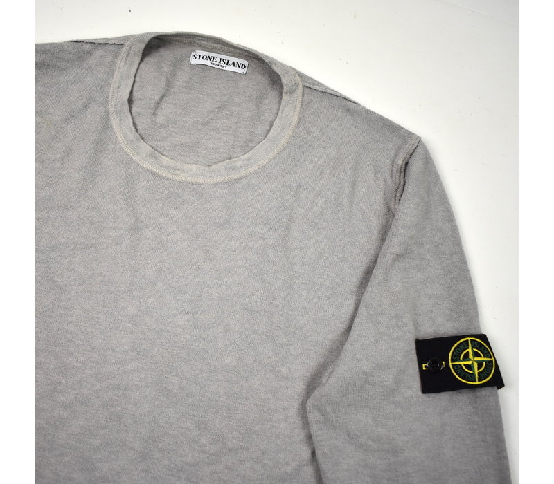 Stone Island grey cotton crew neck knit XXXL