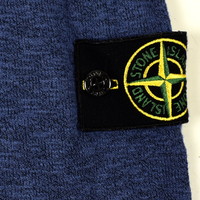 Stone Island blue cotton v-neck knit L