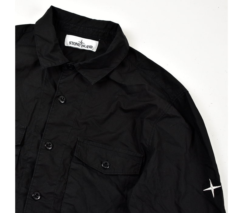 Stone Island black cotton long sleeve shirt M