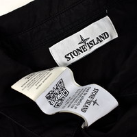 Stone Island black cotton long sleeve shirt M