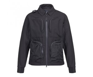 full zip collared softshell jacket Jet Black