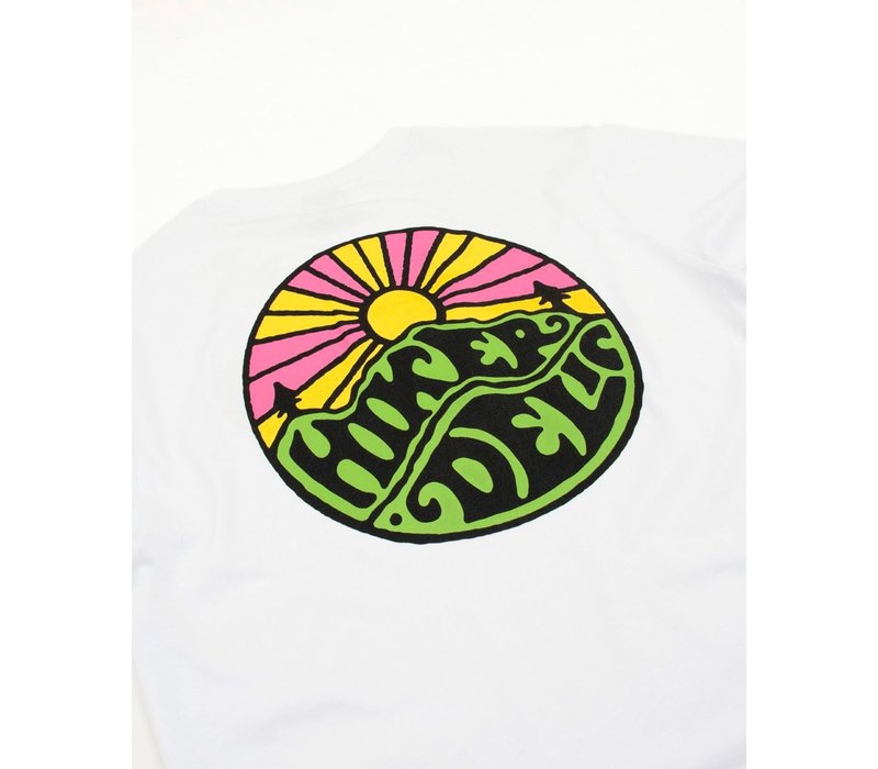 Hikerdelic original logo ss t-shirt White