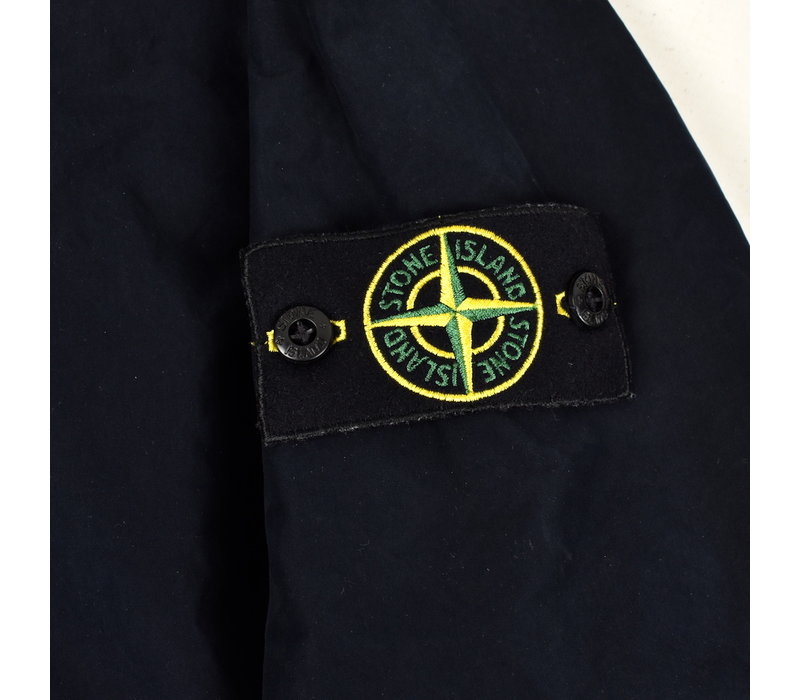 Stone Island navy david light-tc with micropile hooded parka L