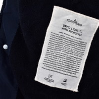 Stone Island navy david light-tc with micropile hooded parka L