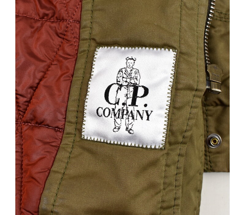 C.P. Company checkered goggle hood mille miglia jacket green 50