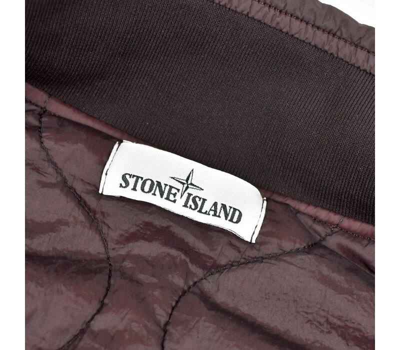 Stone Island red garment dyed crinkle reps ny with primaloft jacket XL