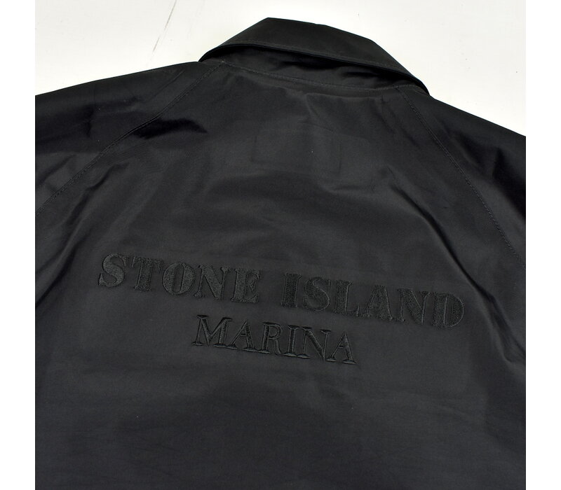 Stone Island Marina black gore tex in recycled polyester short jacket S