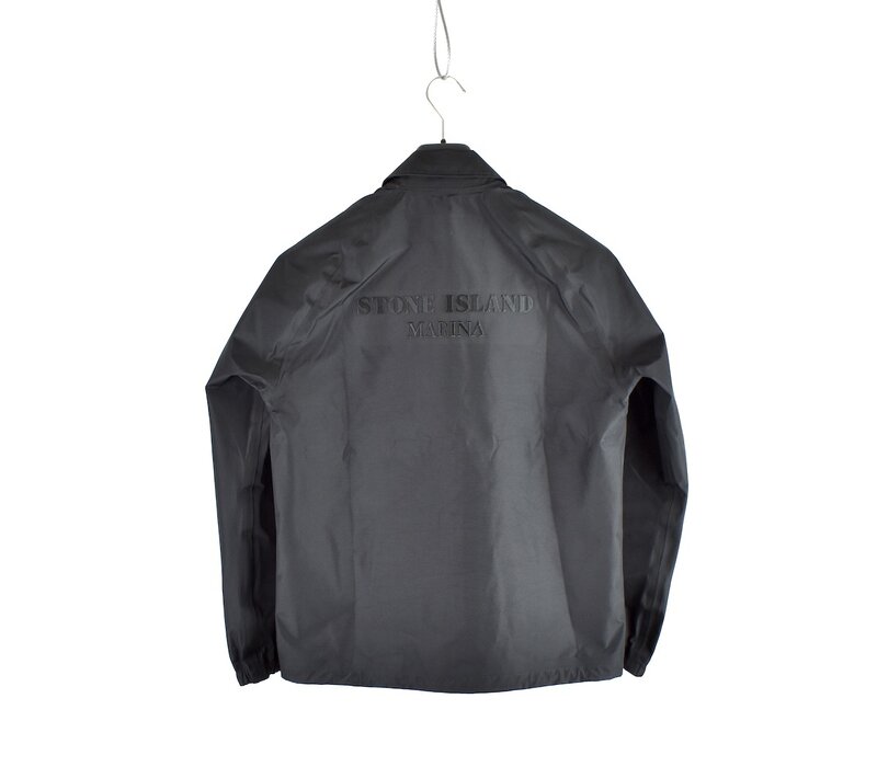 Stone Island Marina black gore tex in recycled polyester short jacket S