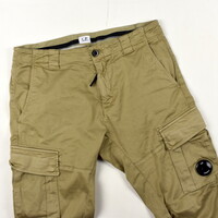 C.P. Company beige garment dyed cotton lens pocket cargo pants 48