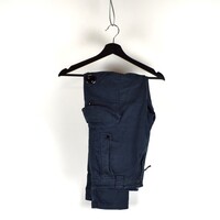 C.P. Company navy garment dyed cotton lens pocket cargo pants 48