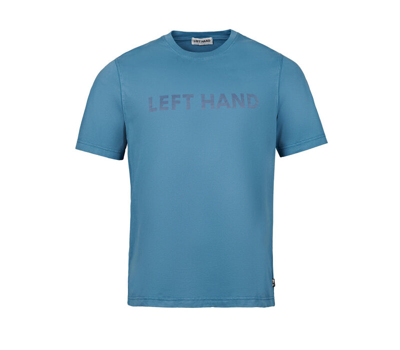 Left Hand ss logo tee t-shirt Mid Blue