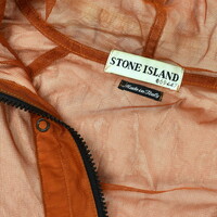 Stone Island rare red mesh with tyvek interliner hooded jacket XL