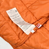 Stone Island orange garment dyed dyneema x ecco leather reversible vest M