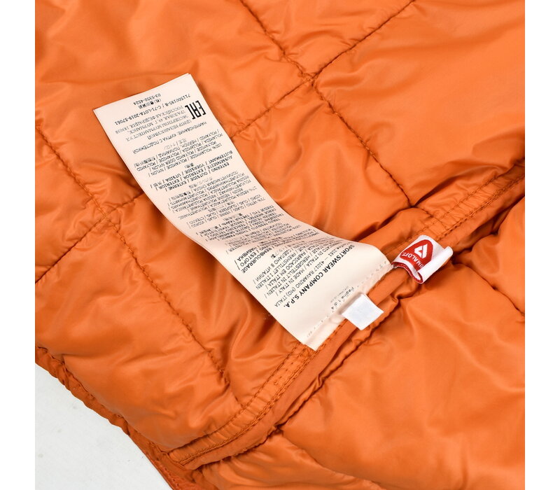 Stone Island orange garment dyed dyneema x ecco leather reversible vest M