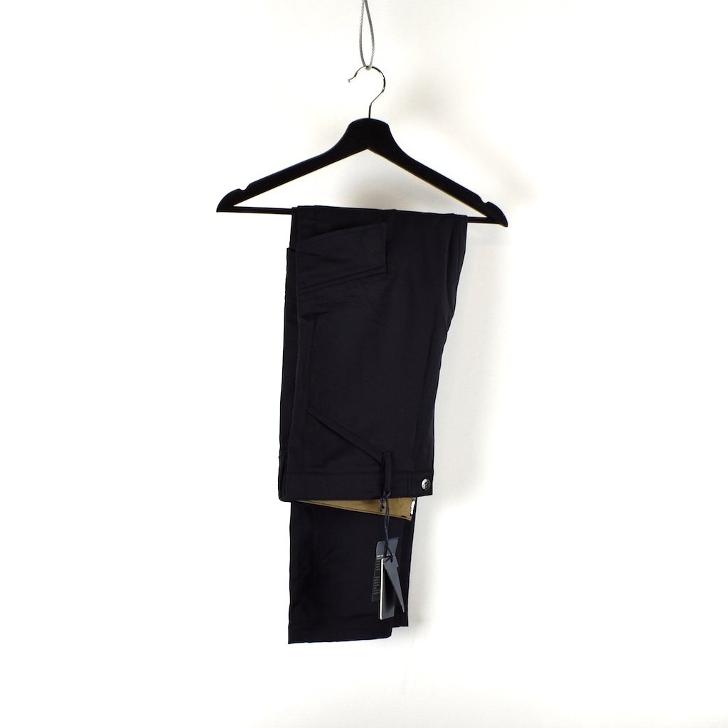 Wool Twill Cargo Pants - Black