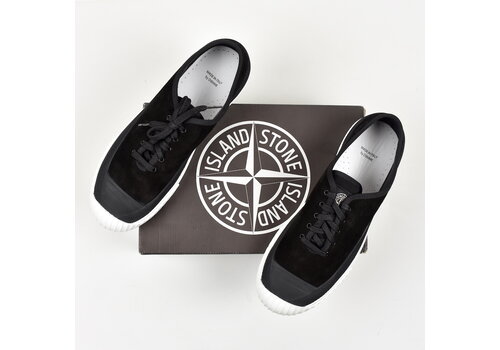 Stone Island Stone Island x Diemme black canvas low trainers 45