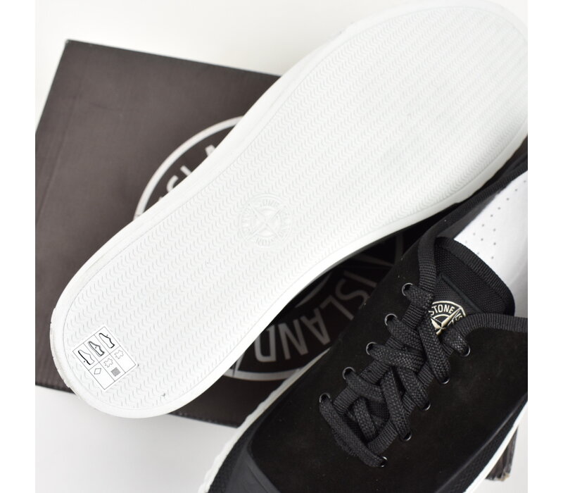 Stone Island x Diemme black canvas low trainers 45