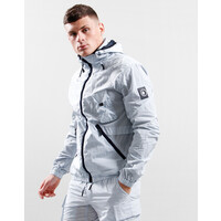 Marshall Artist Scudo krinkle nylon shell hooded jacket Dolphin Grey