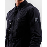 Marshall Artist krinkle nylon overshirt Black