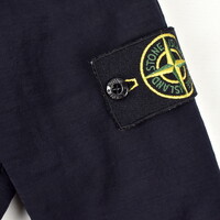 Stone Island dark navy polyester shantung field jacket M