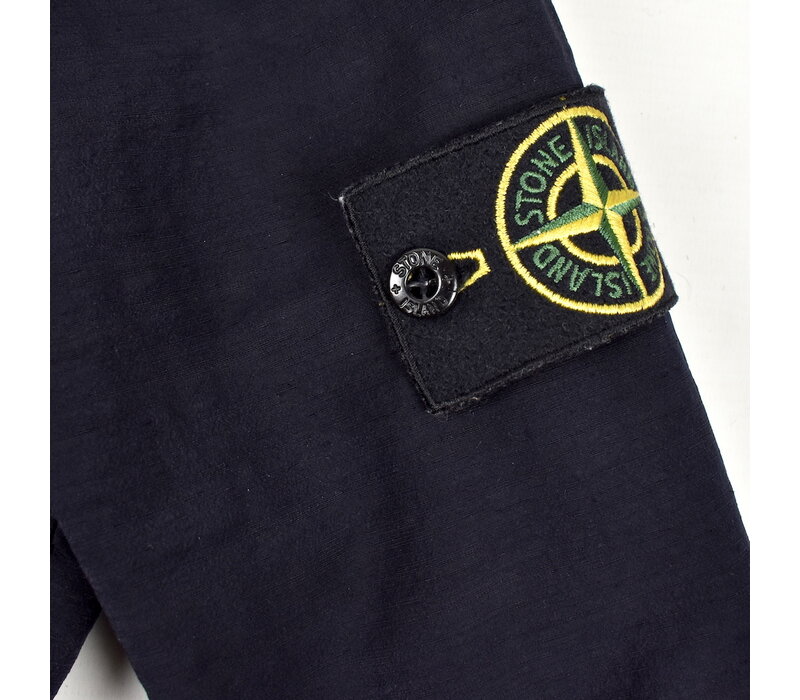 Stone Island dark navy polyester shantung field jacket M