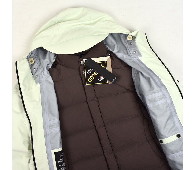 Stone Island shadow project mint green gore-tex opaque r-nylon hooded jacket set S