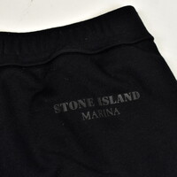 Stone Island Marina black sweat shorts S