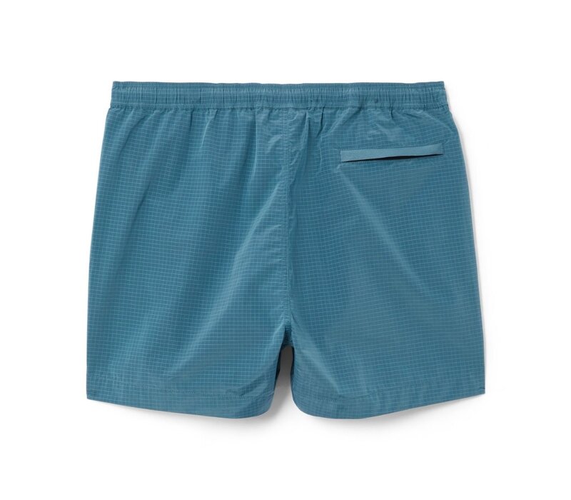 MA.STRUM nylon grid swim short Sea Blue