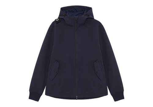 MA.STRUM MA.STRUM hooded full zip softshell jacket Dark Navy