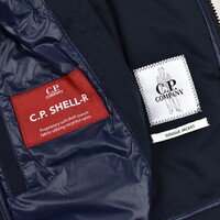 C.P. Company navy shell-r mille miglia goggle hood jacket