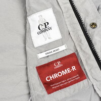 C.P. Company grey chrome-r mille miglia goggle hood overshirt jacket