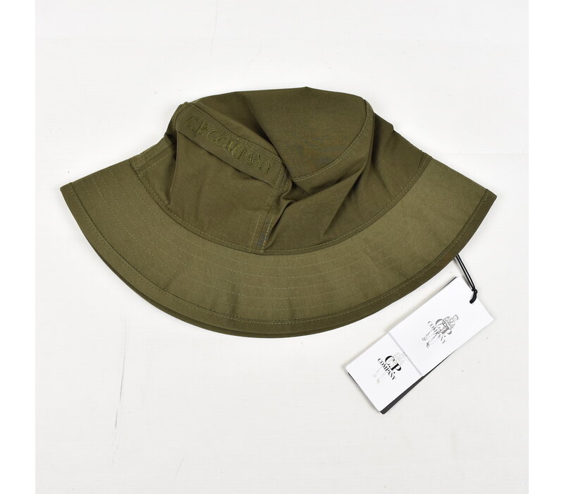 C.P. Company green chrome nylon bucket hat