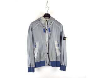 Stone Island blue mussola gommata hooded jacket XXXL - Archivio85 Stone Island blue mussola gommata hooded jacket XXXL - Archivio85