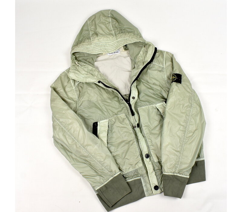 Stone Island green glass hooded jacket XL