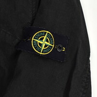 Stone Island black spalmatura coated cotton canvas blazer jacket XL