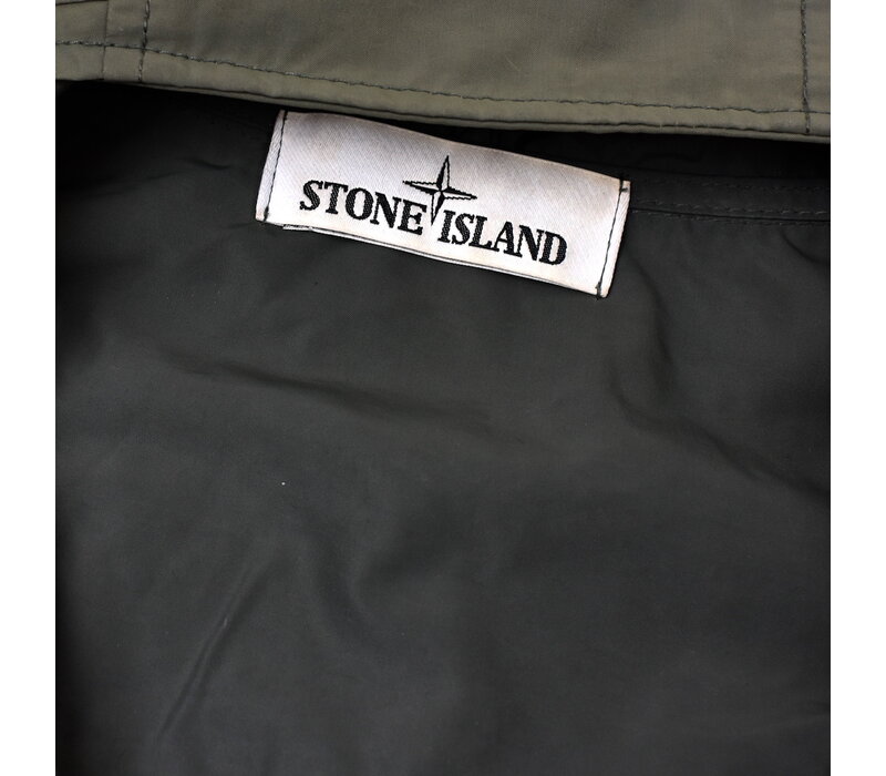 Stone Island green micro reps hooded parka XL