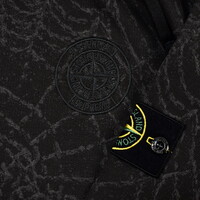 Stone Island x Supreme fw23 black spiderweb hooded sweatshirt S