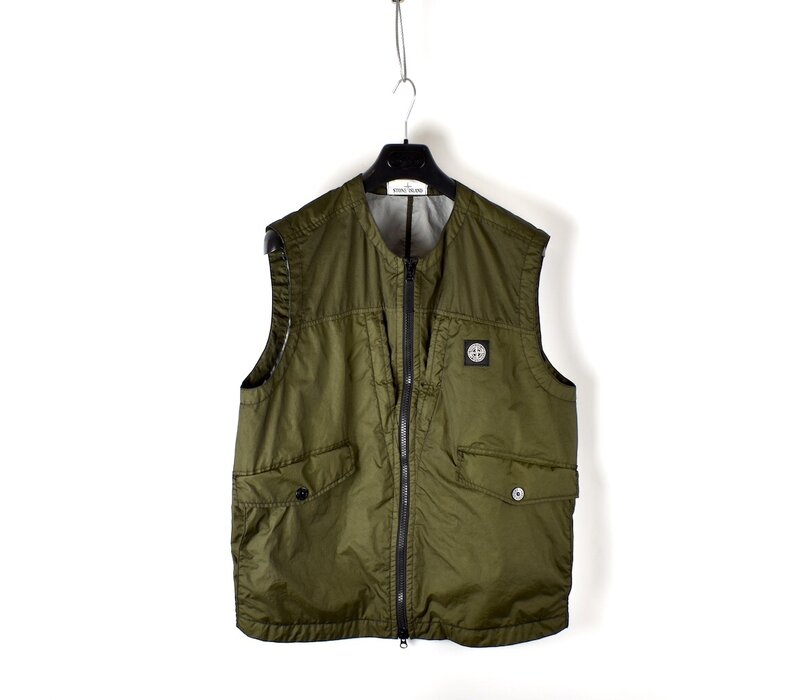 Stone Island brown membrana 3l tc gilet XL