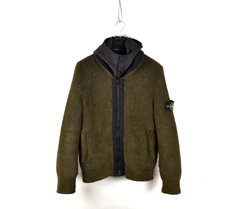 Stone Island brown felt lined presidents knit M