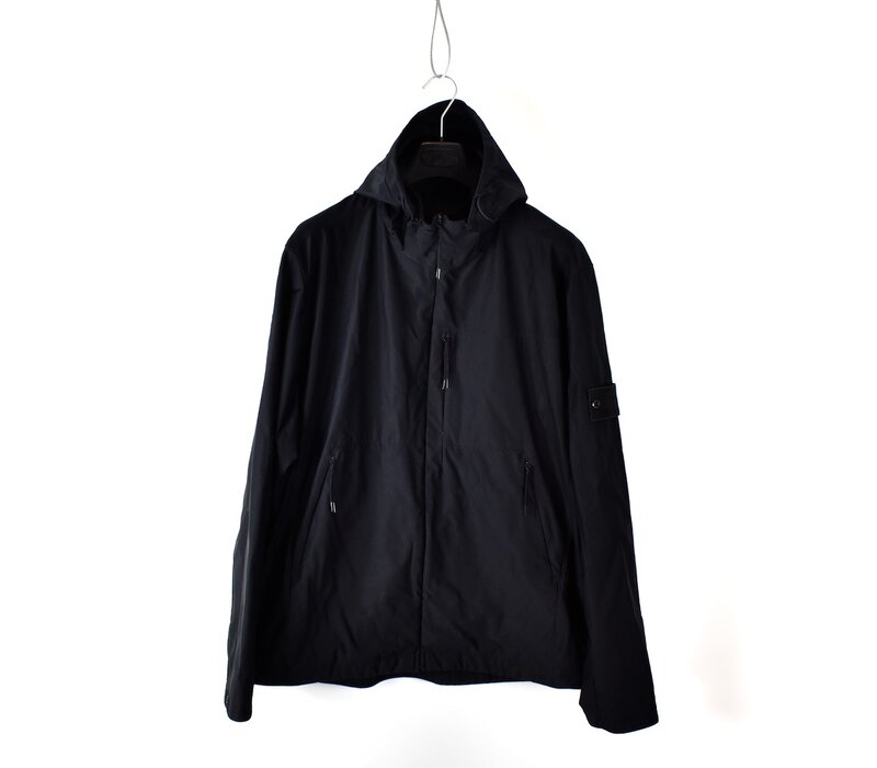 Stone Island black ghost piece nylon cotton 3l jacket L