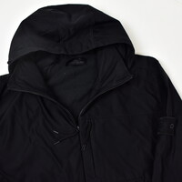 Stone Island black ghost piece nylon cotton 3l jacket L