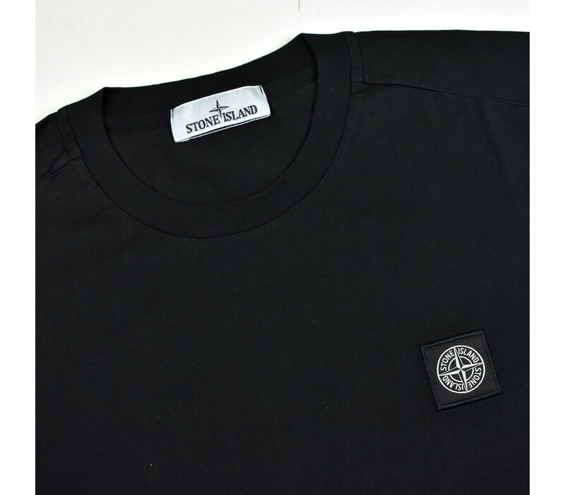 Stone Island black patch program logo long sleeve t-shirt L