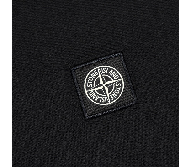 Stone Island black patch program logo long sleeve t-shirt L