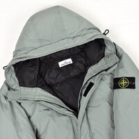 Stone Island light green micro twill down parka XXXL