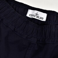 Stone Island navy stretch nylon twill pants L