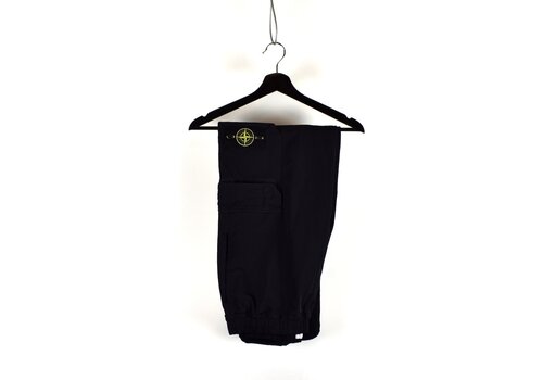 Stone Island Stone Island black stretch nylon twill pants L