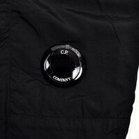 C.P. Company black garment dyed chrome-r lens pocket cargo pants 56