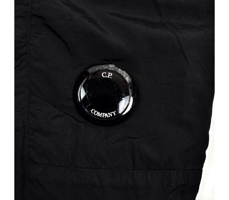 C.P. Company black garment dyed chrome-r lens pocket cargo pants 56