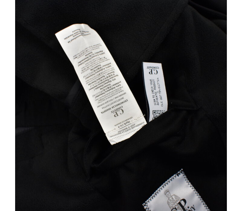 C.P. Company black cp shell lens detail hooded parka size 56