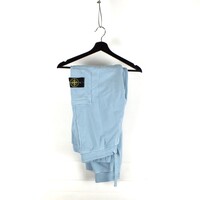 Stone Island baby blue cotton fleece sweat pants XL